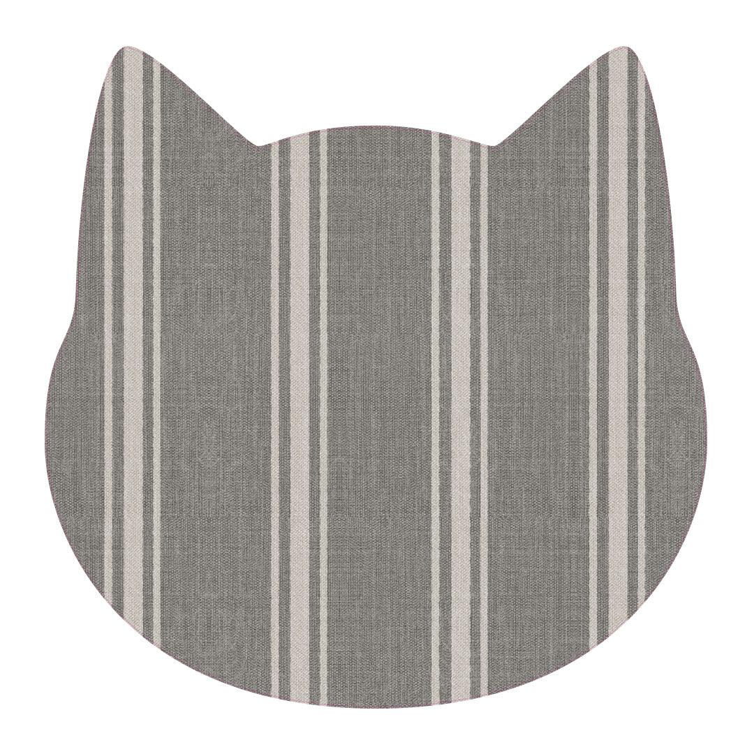 Jane Cat PetFlat | Charcoal - Carolina Creekhouse Easy to Clean Premium Vinyl Mats 