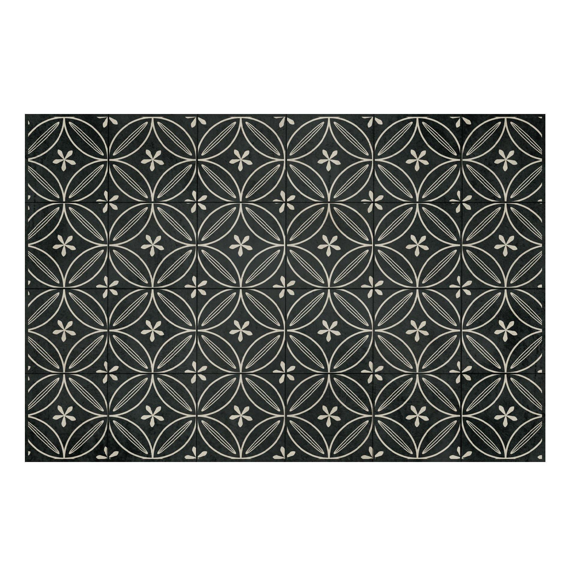 Grace FloorFlat | Black - Carolina Creekhouse Easy to Clean Premium Vinyl Mats 