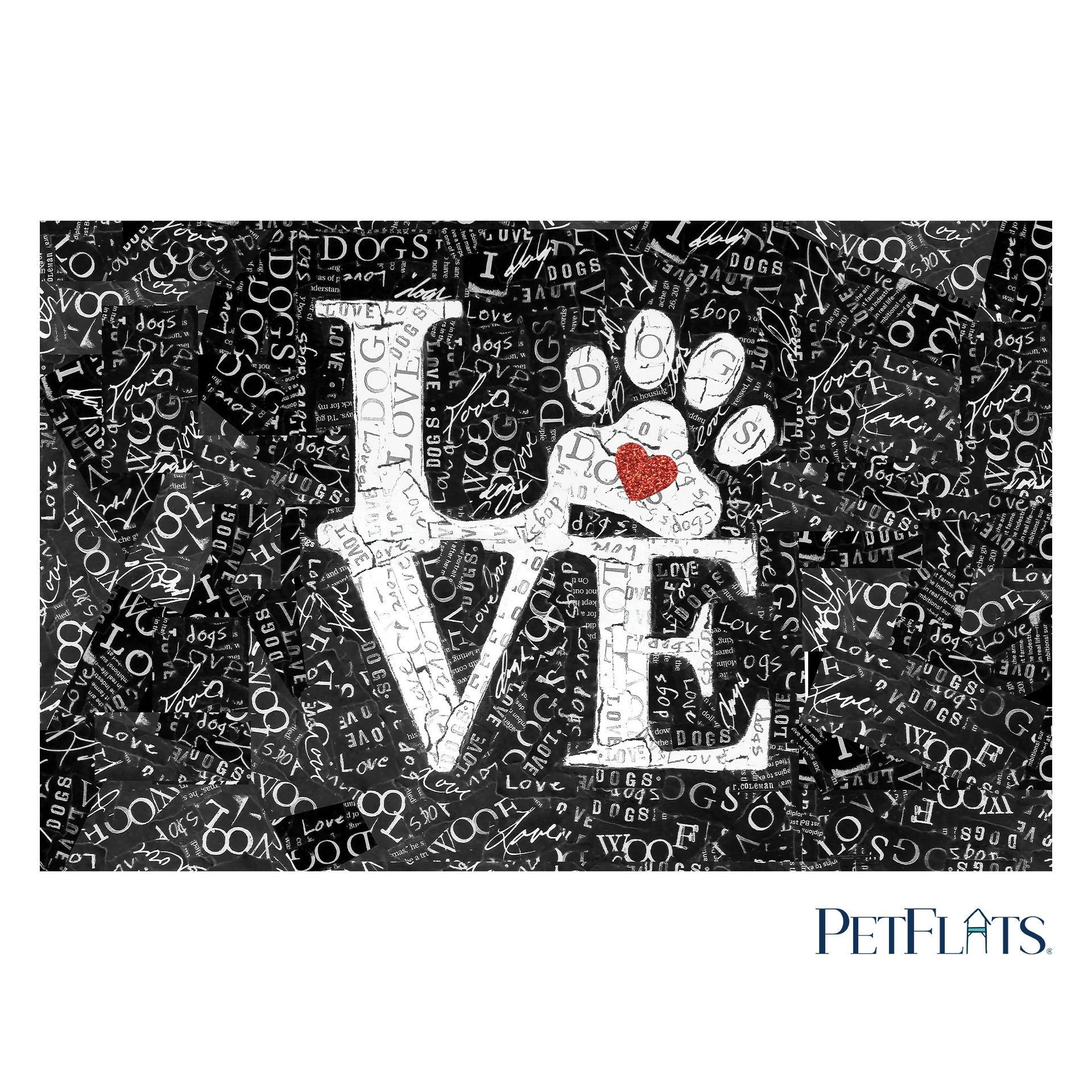 Pet Placemat I Love Dog PetFlat - Premium Vinyl Mat – Carolina Creekhouse