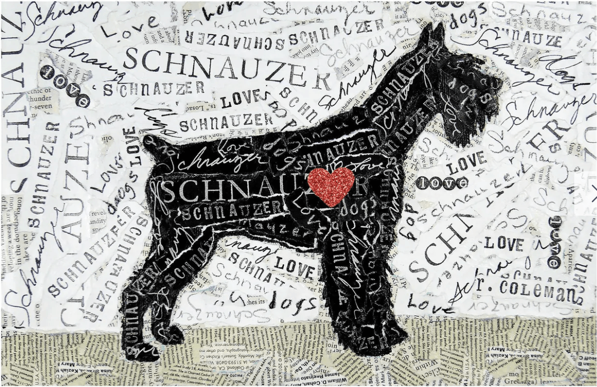 PE Schnauzer PetFlat 18x28 *Final Sale* - Carolina Creekhouse Easy to Clean Premium Vinyl Mats 